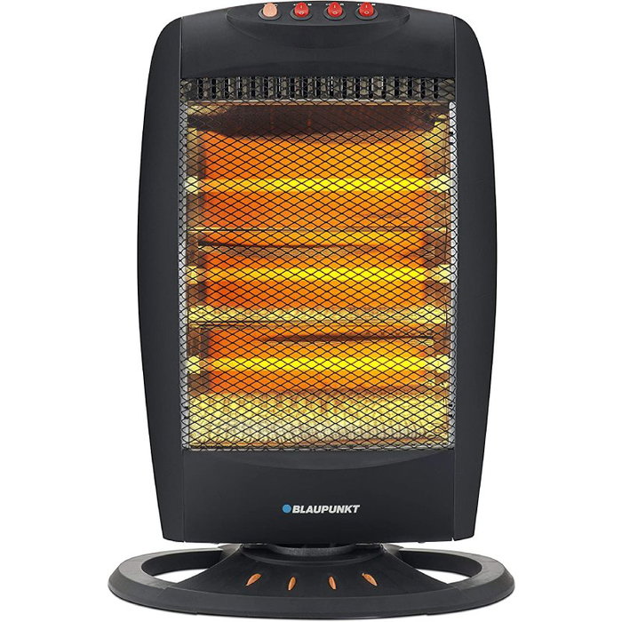 Blaupunkt Estufa de Cuarzo con 3 Tubos y Función Oscilante 1200W